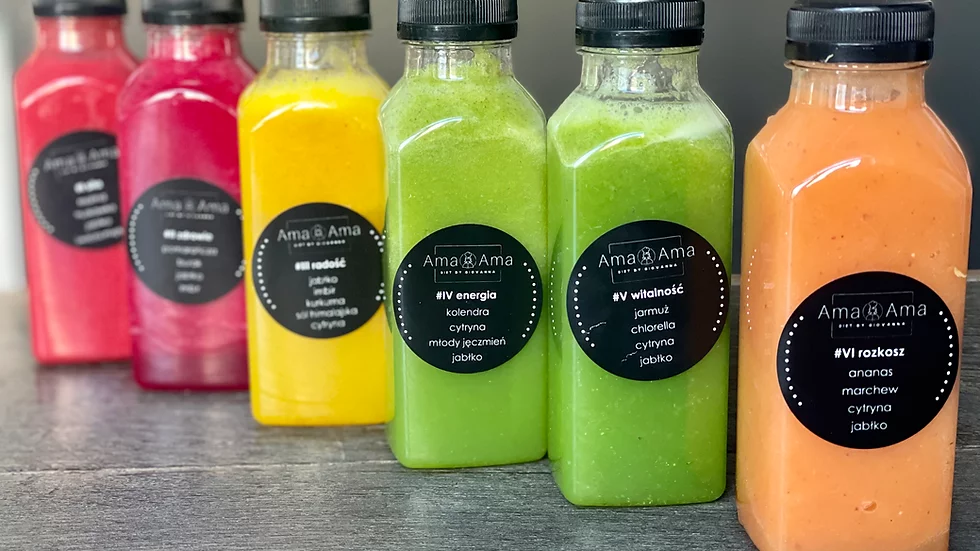 Detoks sokowy 3 dniowy 6 soków dziennie